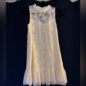 White lace dress